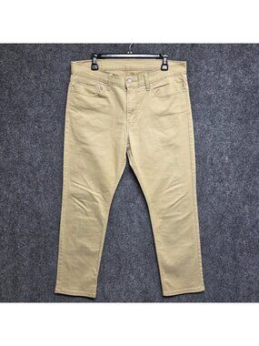 Levi's Jeans Men 34x29 Khaki 511 Slim Straight Stretch Denim All Season Tech